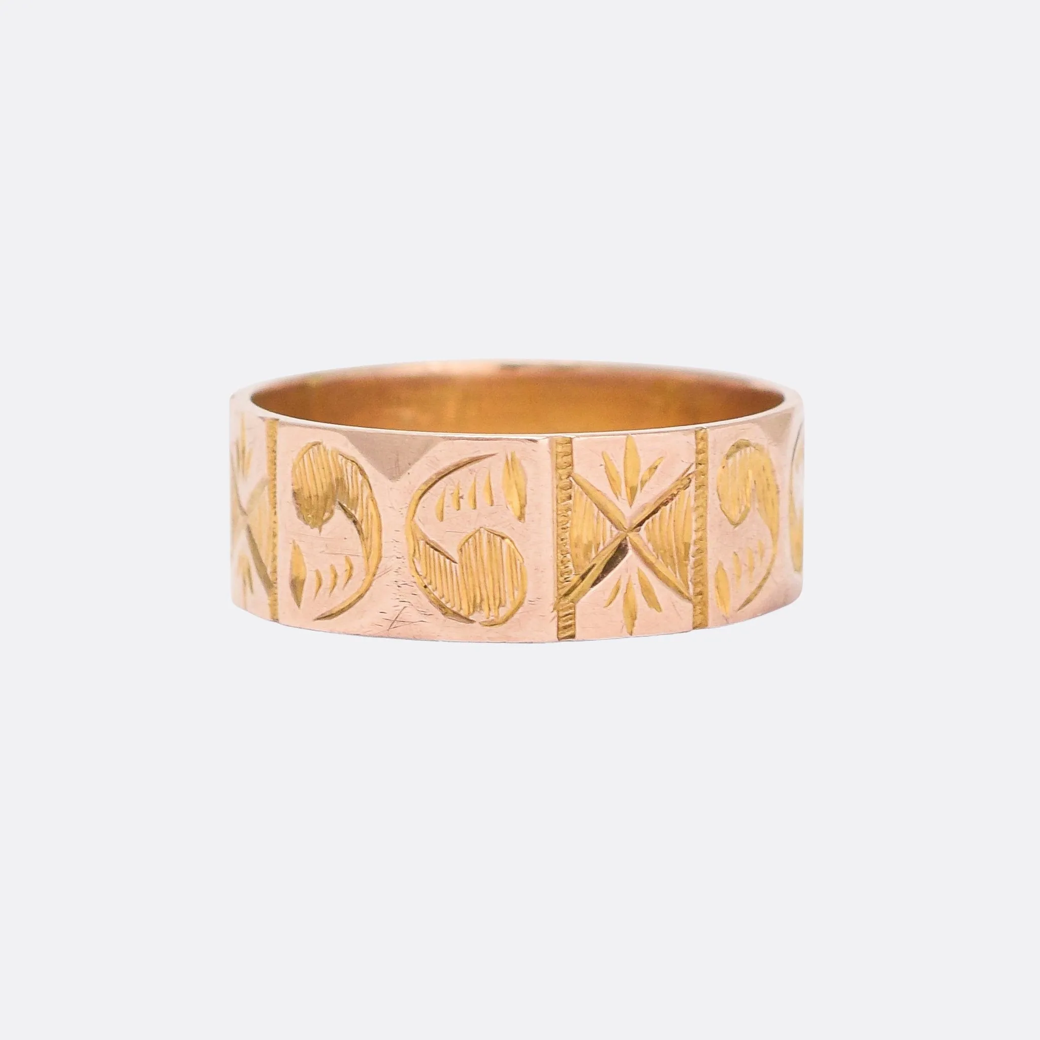 Victorian Chased Gold Cigar Band