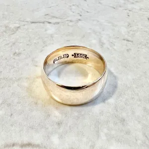 Vintage 1960’s 14 Karat Rose Gold Wedding Band Ring - 7.38 MM