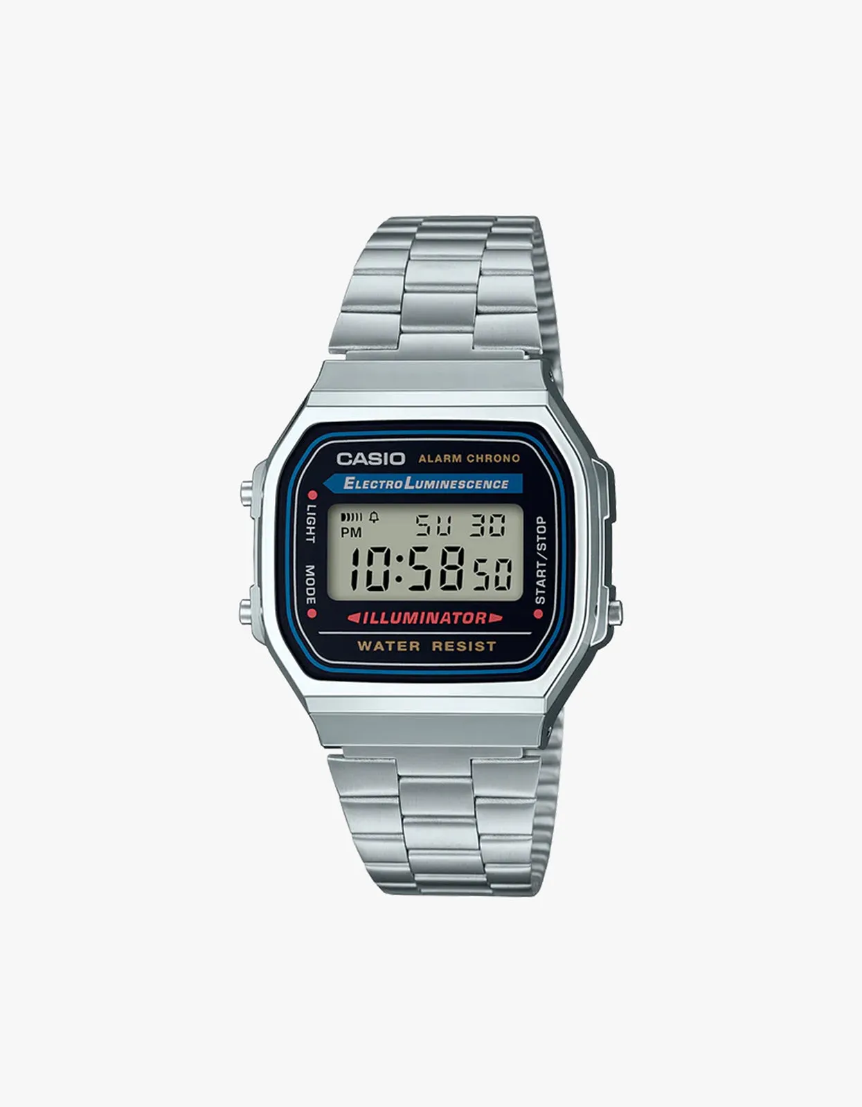 Vintage A168WA 1W Watch - Silver