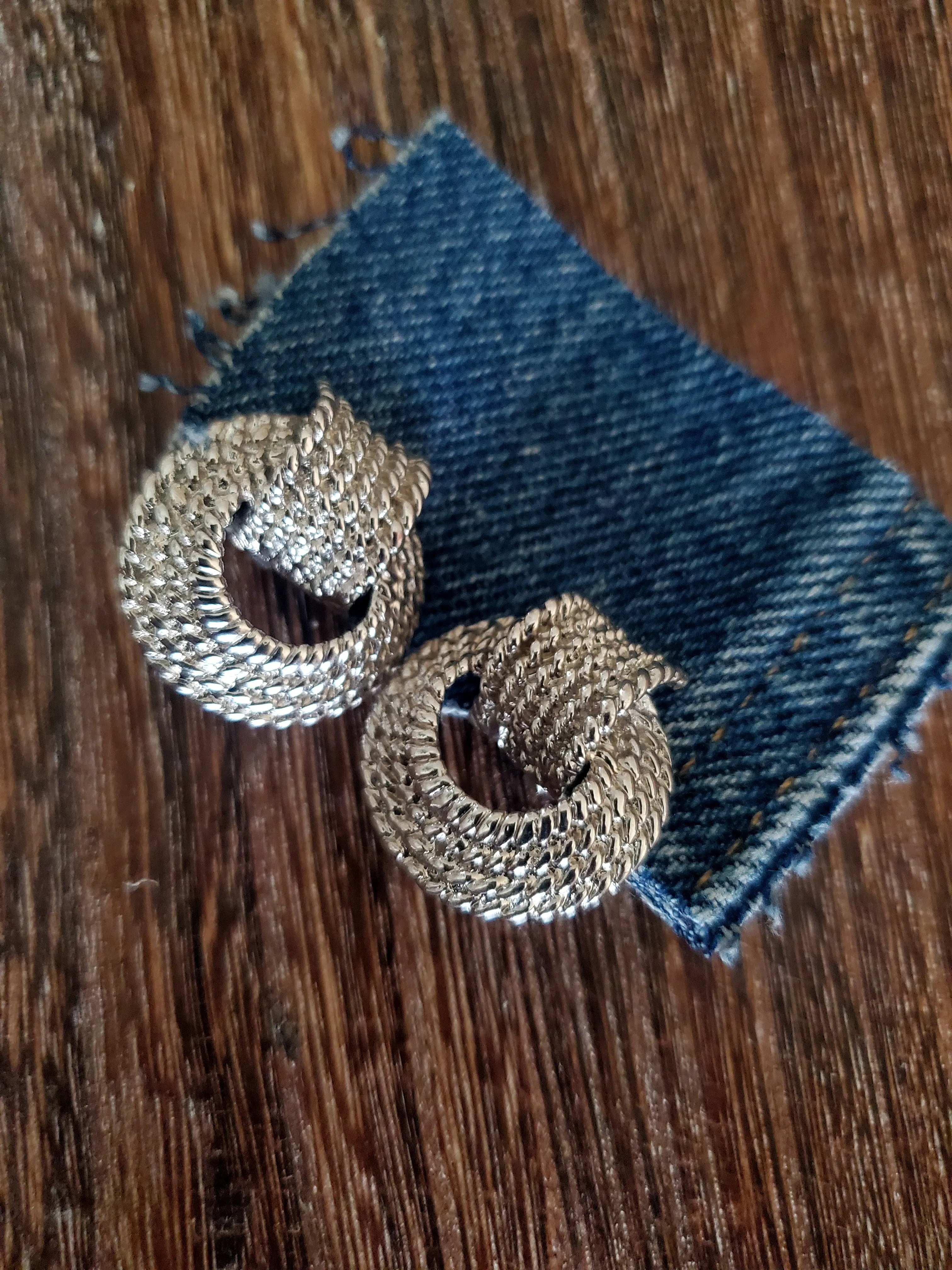 Vintage Cato Rope Knot Earrings