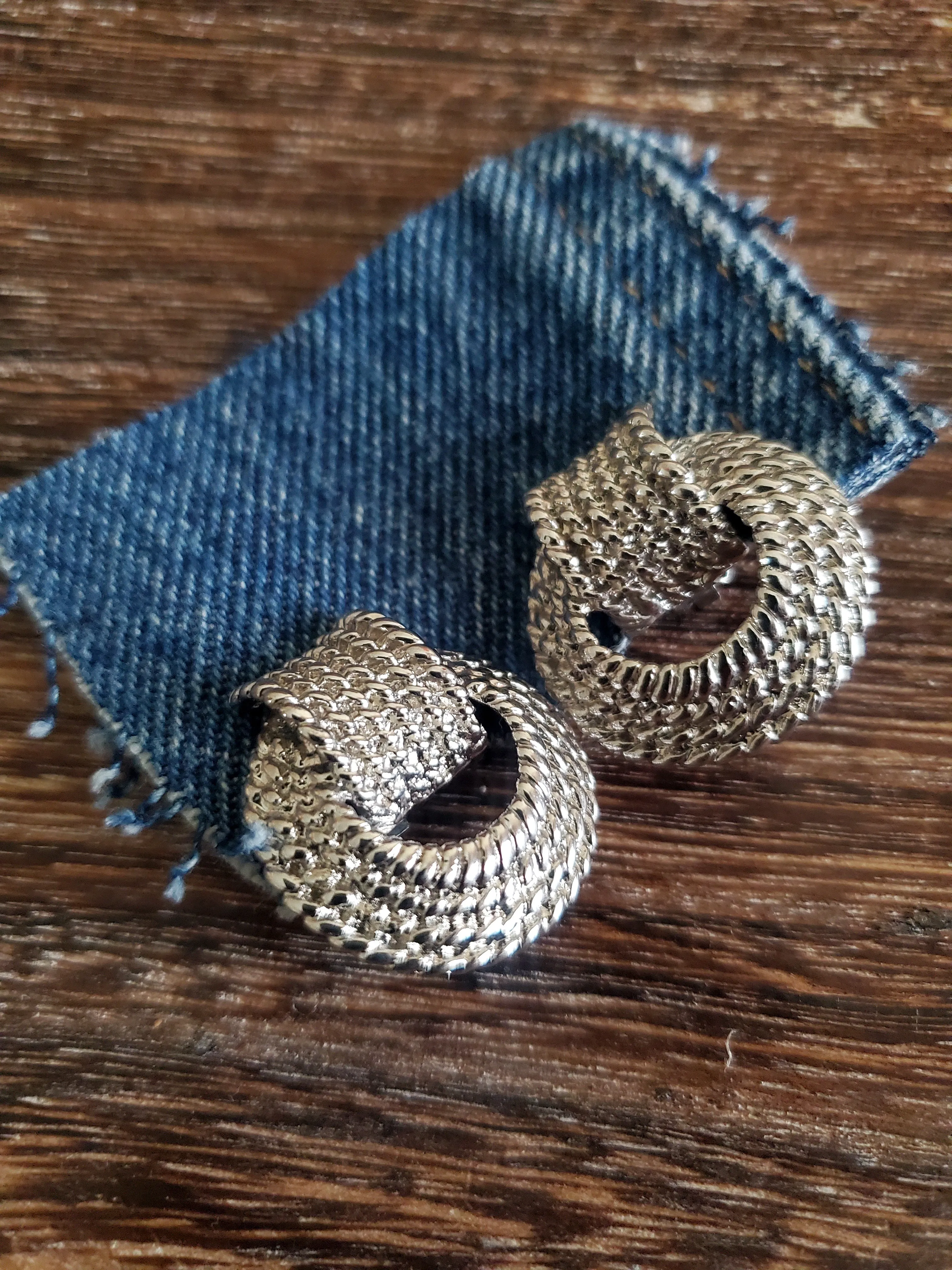 Vintage Cato Rope Knot Earrings