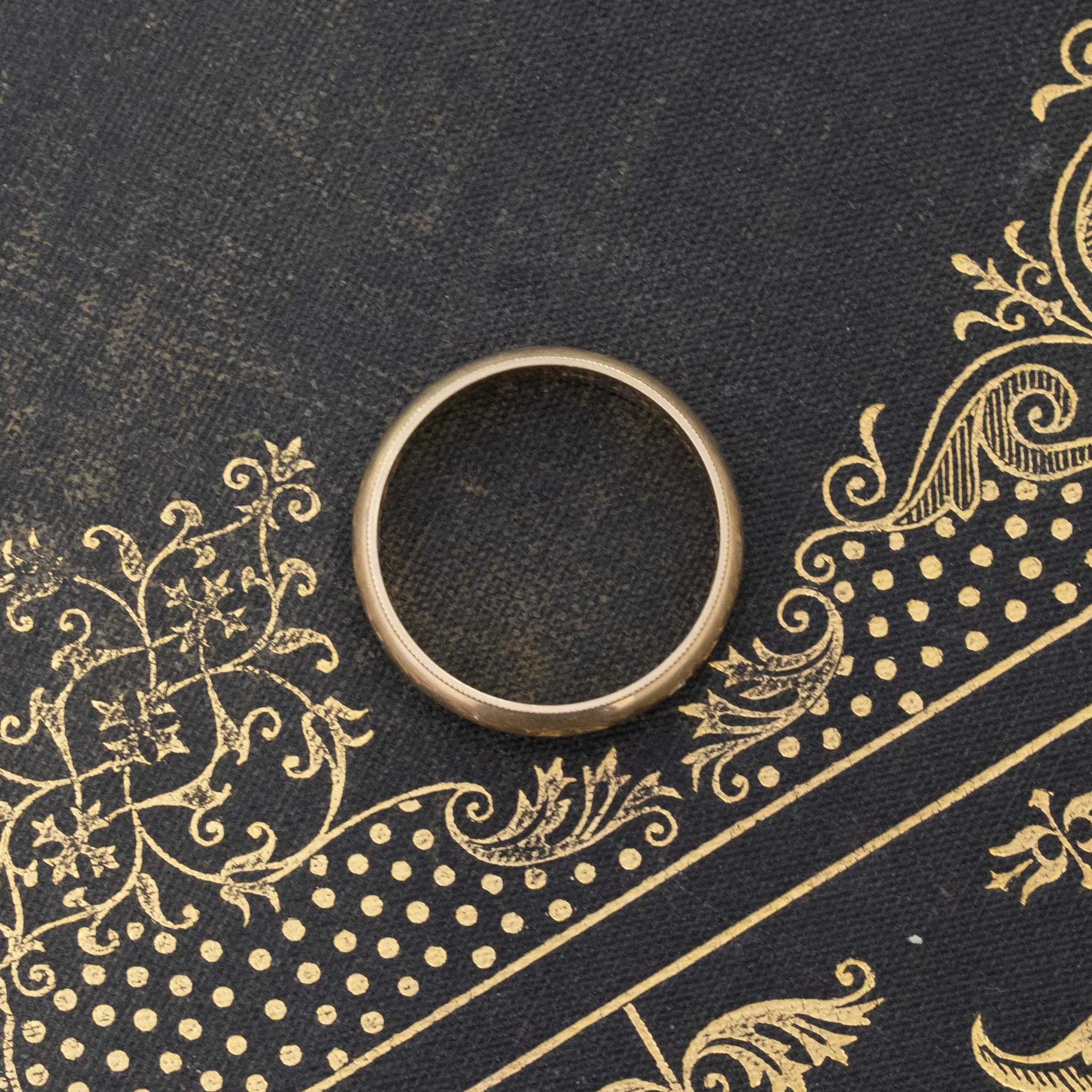 Vintage Gold Band w/ Milgrain, 14kt