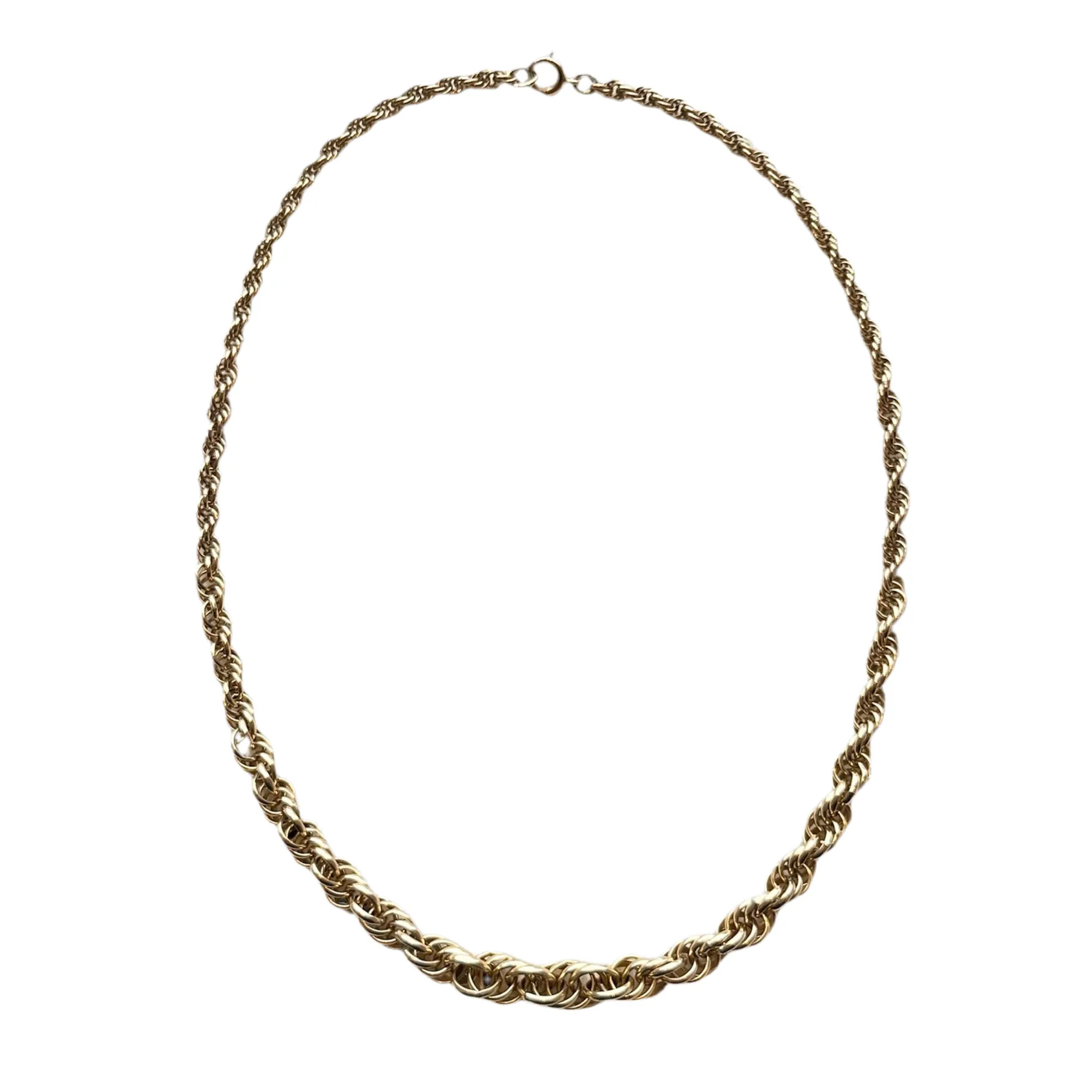 Vintage Graduated Rope Chain