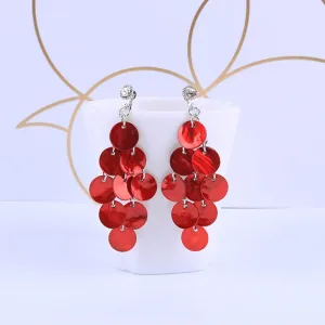 Vintage Multilayer Natural Shell Handmade Clip on Earrings