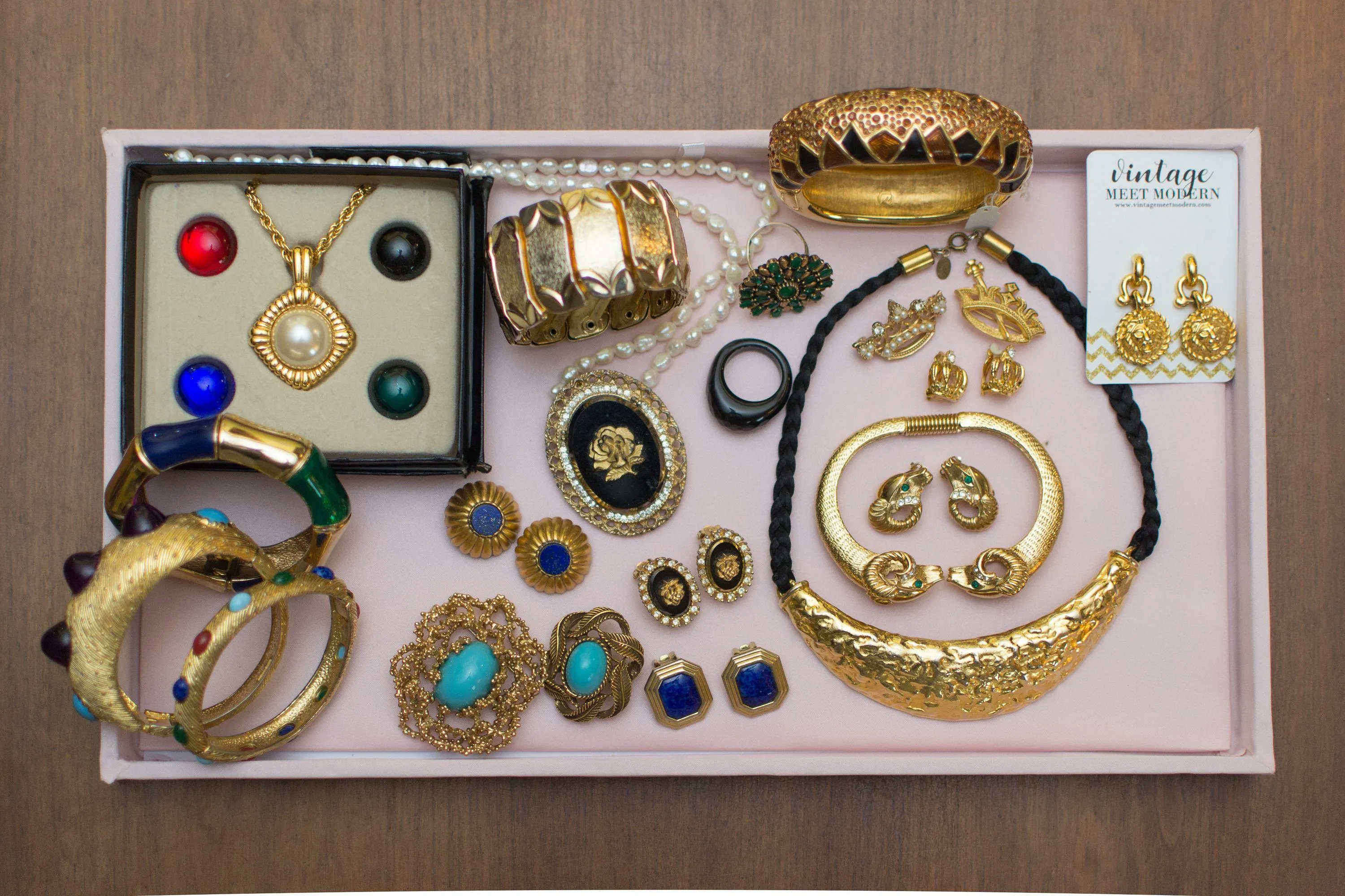 Vintage RJ Graziano Gold Crown Earrings, Clip On