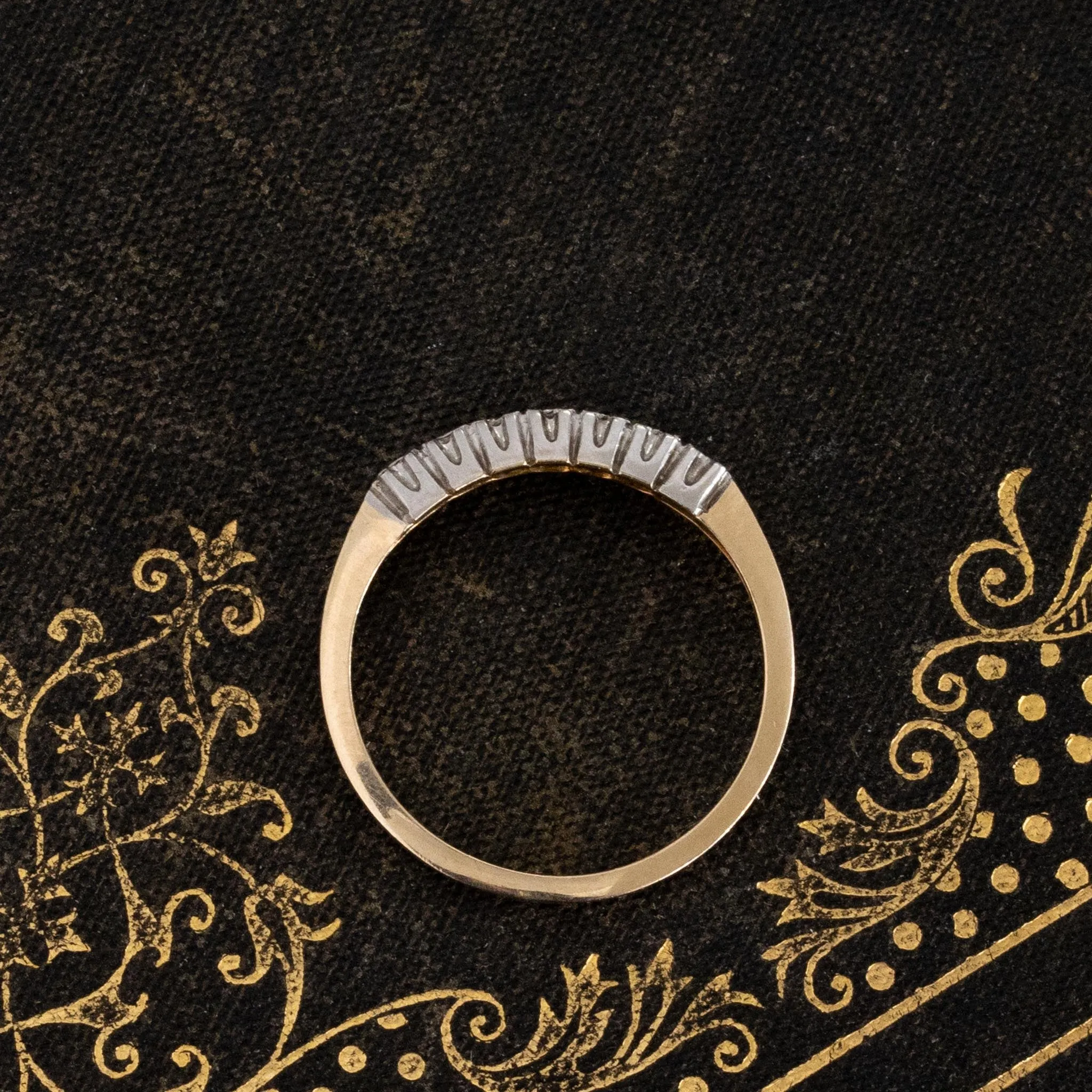 Vintage Single Cut Diamond Band