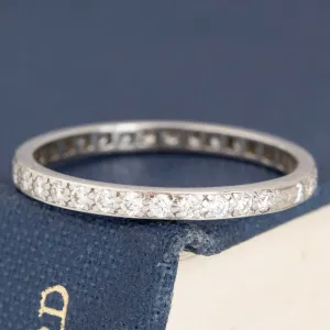 Vintage Slim Diamond Eternity Band