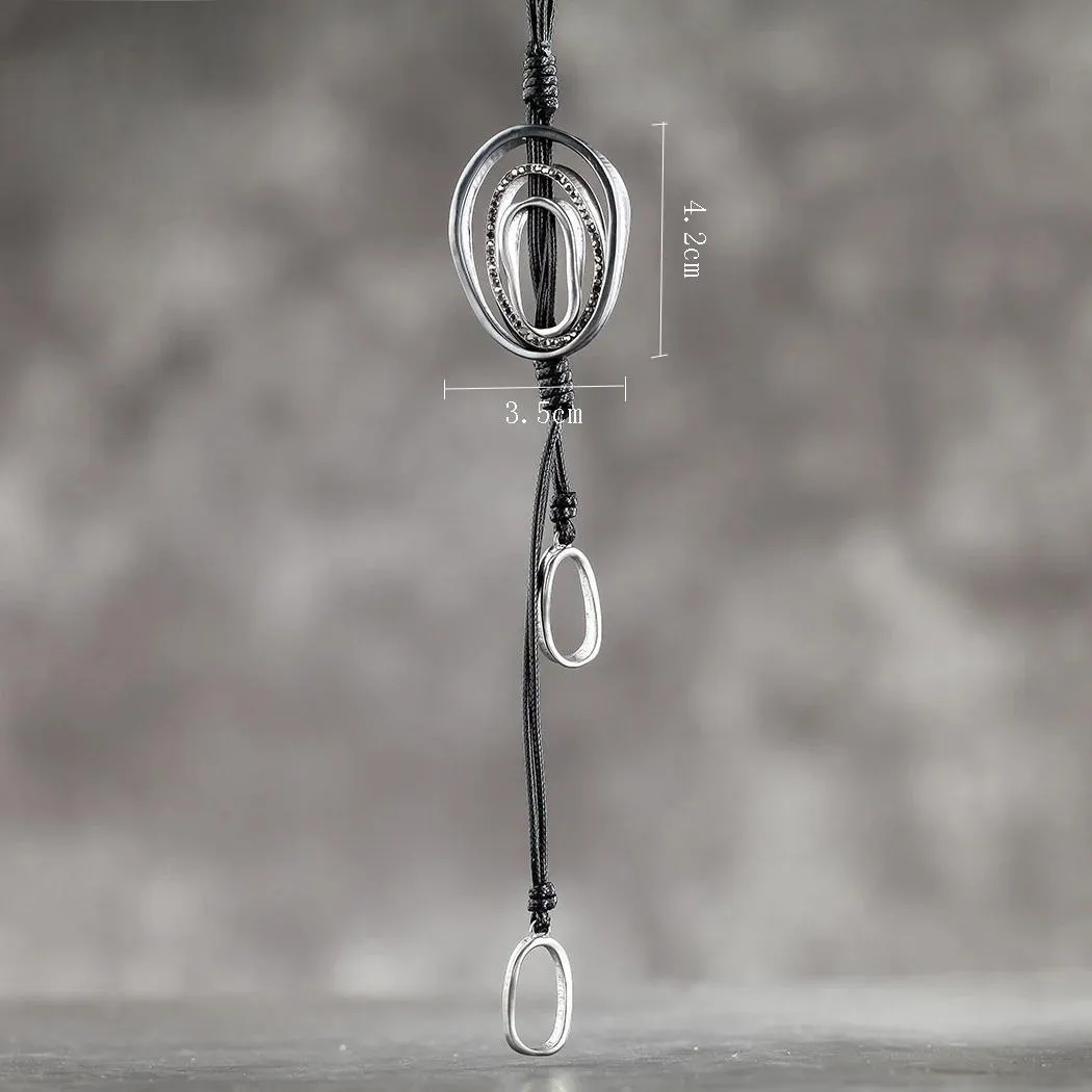 Vintage Statement Necklaces Handmade Suspension Long Chains Christmas Gifts Goth Pendants