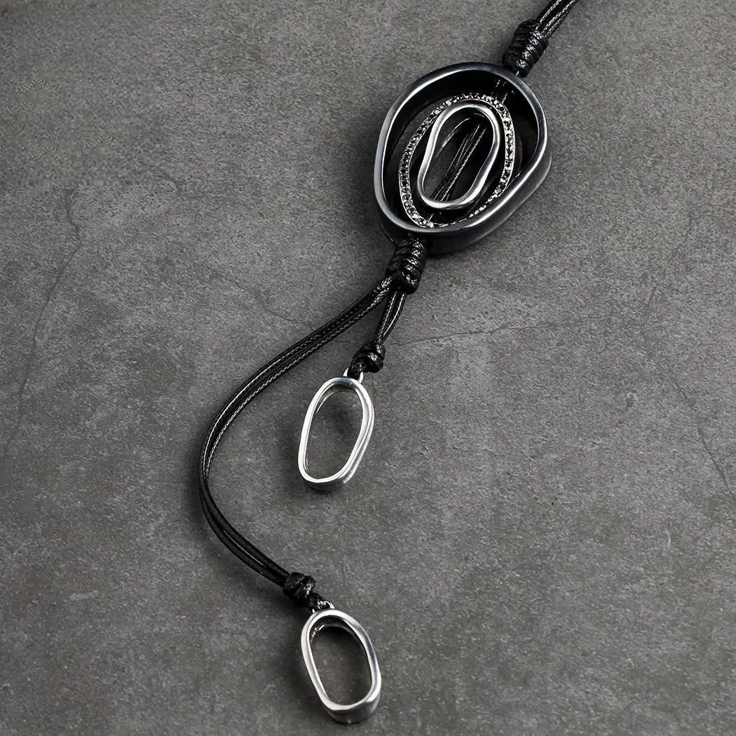 Vintage Statement Necklaces Handmade Suspension Long Chains Christmas Gifts Goth Pendants