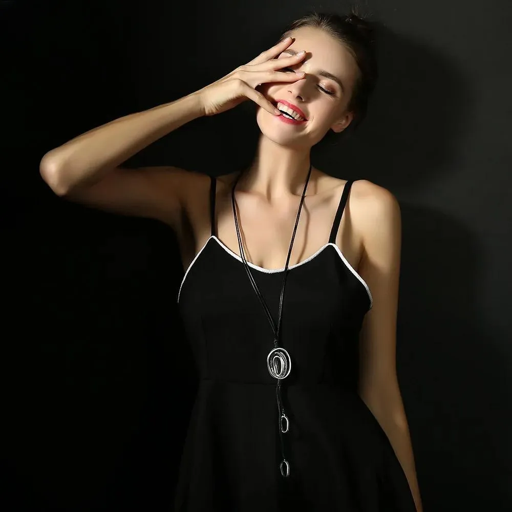 Vintage Statement Necklaces Handmade Suspension Long Chains Christmas Gifts Goth Pendants