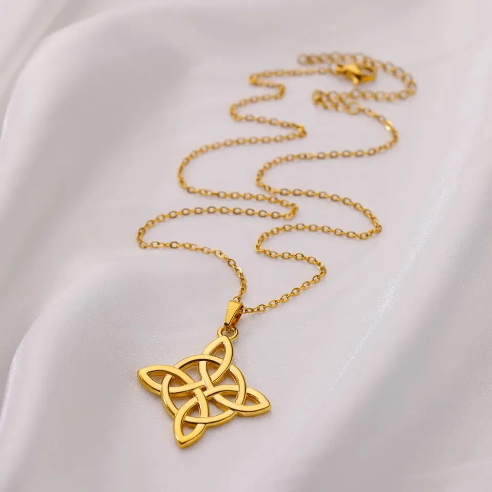 Vintage Witch Knot Necklace