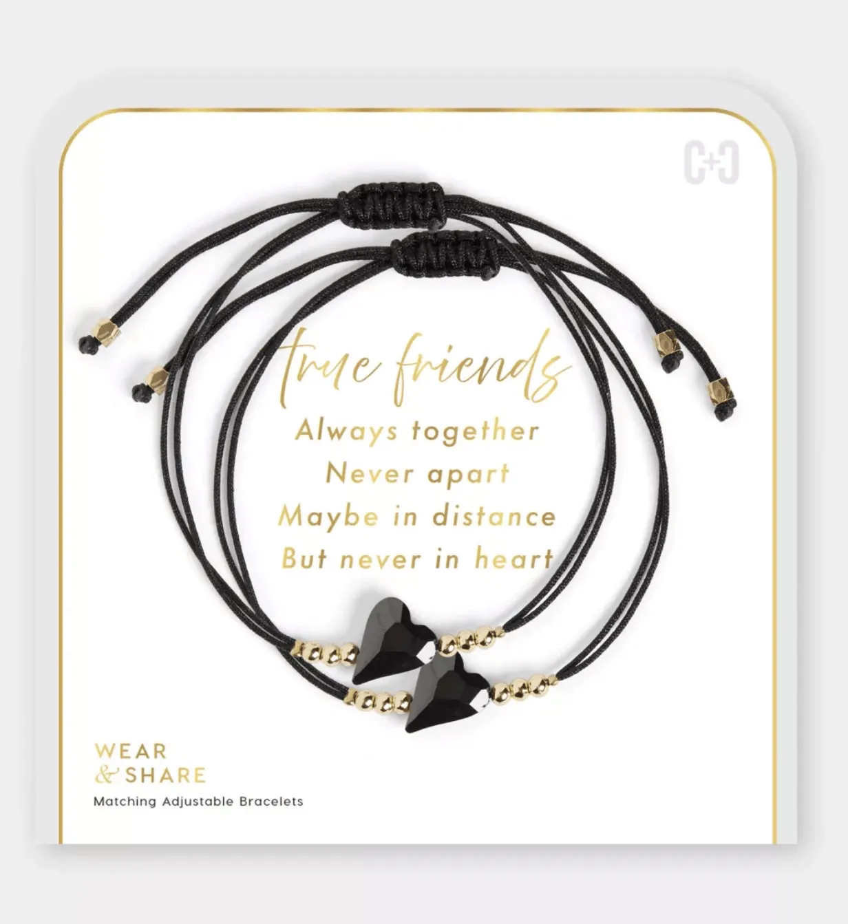 Wear   Share Bracelets - True friends are never apart