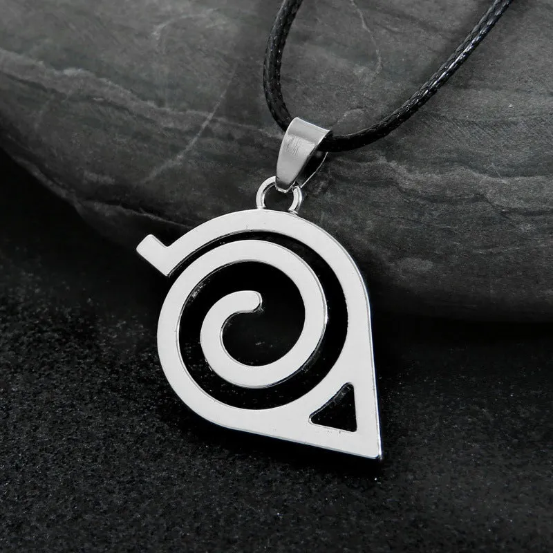 Wooden Leaf Pendant Cross border Alloy Wax Rope Necklace