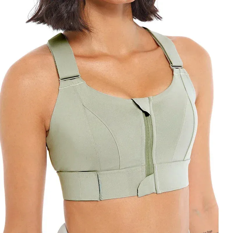 Zipper Sports  Bra