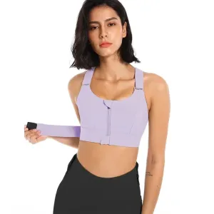 Zipper Sports  Bra