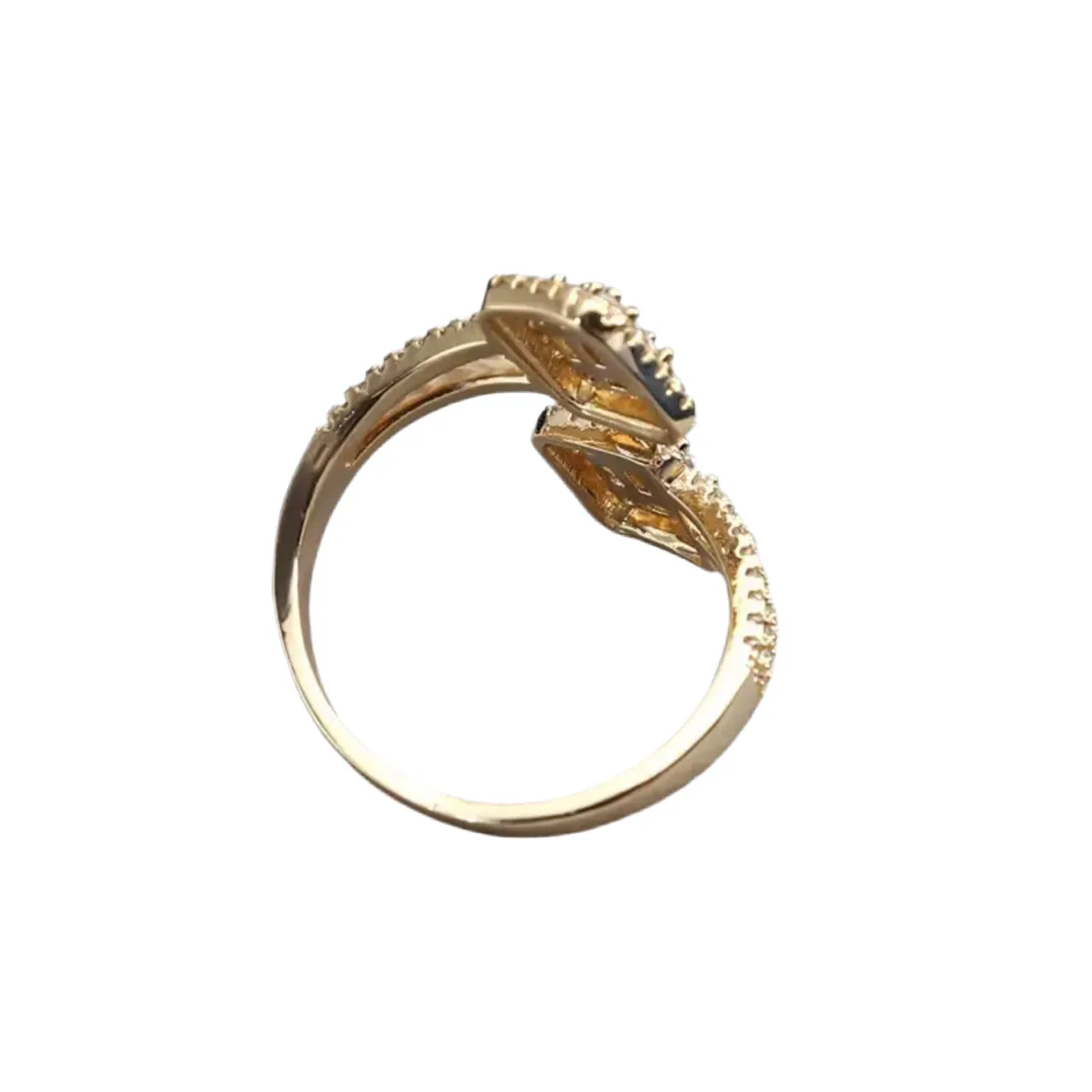 Zircon Wrap All-Fit Ring in Gold